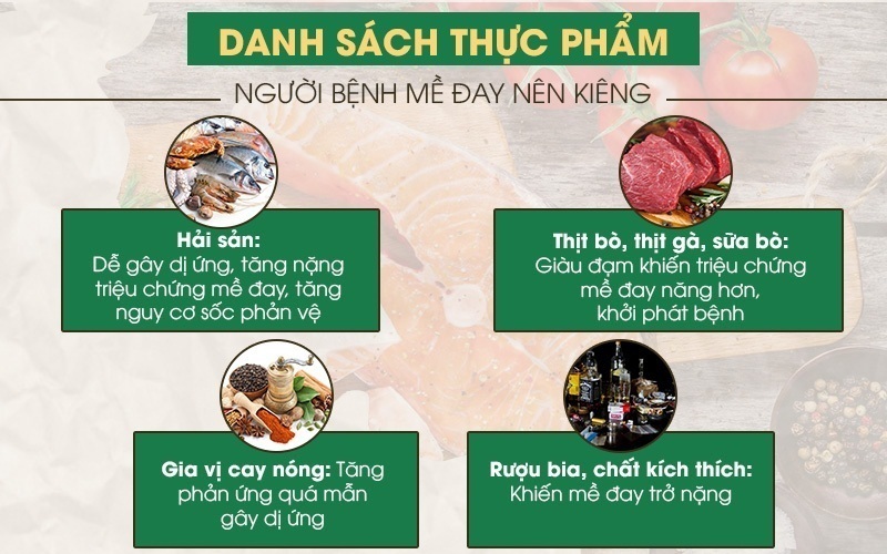 Nổi Mề Đay Kiêng Ăn Gì